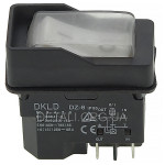Кнопка рейсмуса JET JWP-12 4 контакта 15A с пружиной DKLD DZ-6