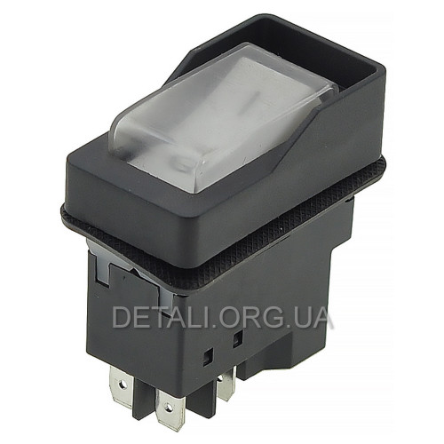Кнопка рейсмуса JET JWP-12 4 контакта 15A с пружиной DKLD DZ-6