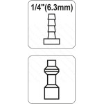 Бистроз'ем перехідник до шлангу YATO d 6.3 мм 50/250