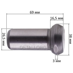 Боек отбойного молотка PIT GSH65-C3 (L69 d26,5*38 мм) 2