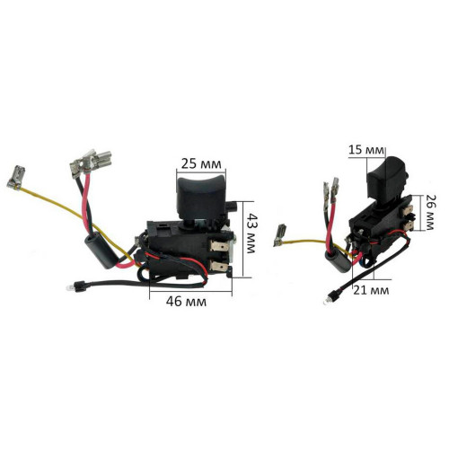 кнопка шуруповерт Makita TD110D оригінал 632F42-8