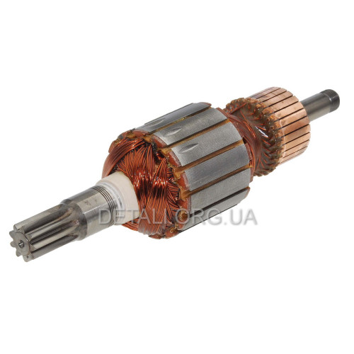 Якорь отбойного молотка Bosch GSH 16-28/ 16-30 оригинал 1614011117 (213*54 9-з прямо)