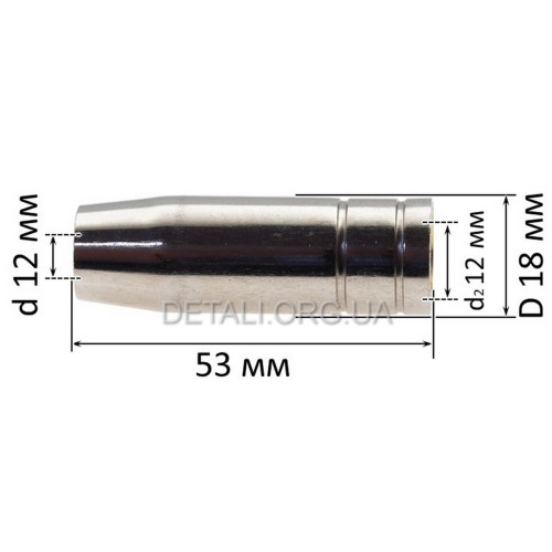 Газовое сопло коническое 12 мм Sturm 