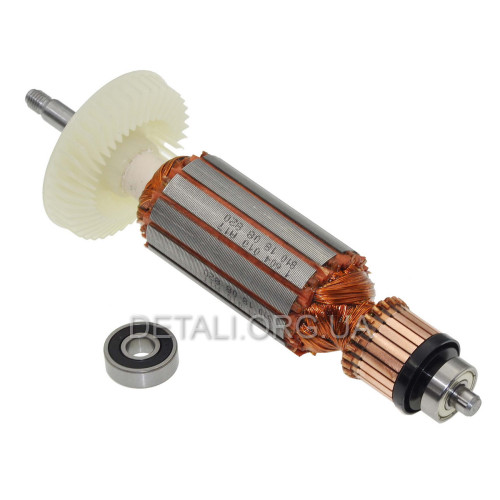 Якорь болгарка Bosch GWS 10-125 оригинал 1604010A20 (181*35 посадка 8мм резьба)