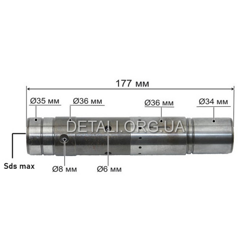 Ствол перфоратор Зенит ЗПП-2000 MAX (D28*L178)