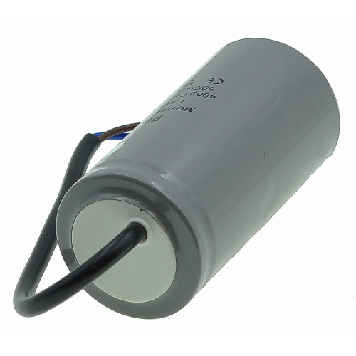Конденсатор Piranil CD-60 400мкф - 250 VAC Пусковий 50Hz (50*103 mm) дроти
