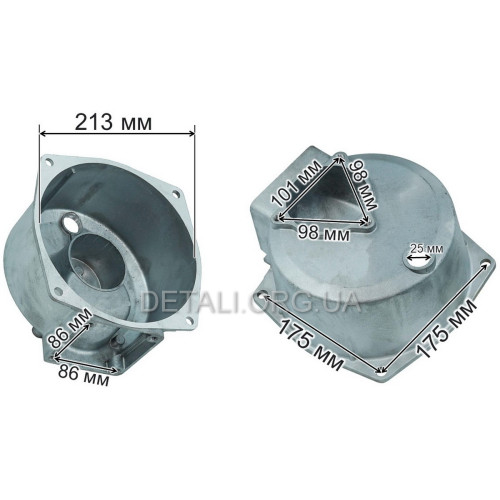 Корпус мотопомпи Lмц 175mm 3"