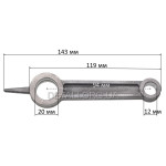 Шатун компрессора L119*143 d1 12 d2 20 Lмц - 94