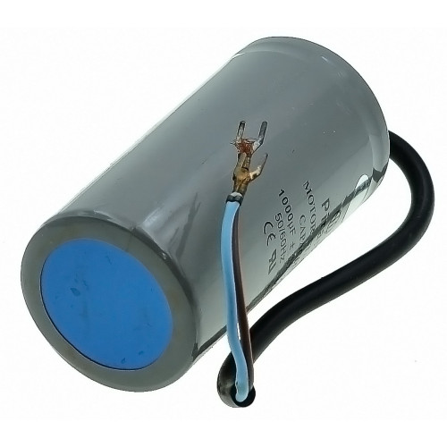 Конденсатор Piranil CD-60 1000мкф - 250 VAC Пусковой 50Hz (50*104 mm) провода
