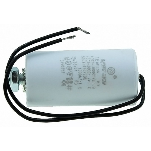 Конденсатор Last One 16мкф провода + винт HY10 CBB-60L (35*68мм)