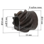 Ведуча (мала) шестерня болгарки Black&Decker KG1200 оригінал 596405-00(d8 h15)