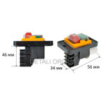 Кнопка циркулярної пилки Bosch PTS 10 аналог 1619PA3172 6 бічних контактів пластина 56*88 мм CK-5-11