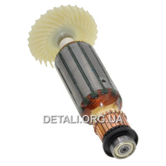 Якорь болгарки УШМ Metabo W 1100-125 оригинал 310012720 (178*35 посадка 7мм) 2