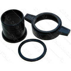 Переходник мотопомпы с фланца на щланг d72mm №3 (пластмассовый) 2