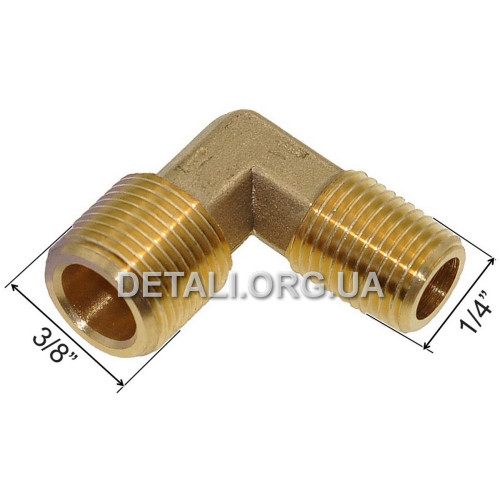 JB. Уголок компрессора резьба 1/4"*3/8" (качество)