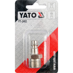 Быстросъем наконечник YATO с наружной резьбой d 1/2 50/250 2