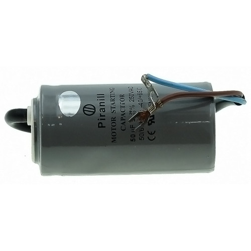 Конденсатор Piranil CD-60 50мкф - 250 VAC Пусковой 50Hz (42*84 mm) провода