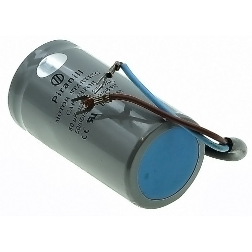 Конденсатор Piranil CD-60 50мкф - 250 VAC Пусковий 50Hz (43*84 mm) дроти