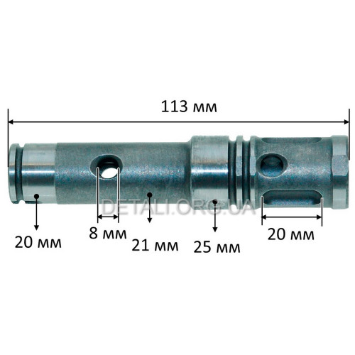 Ствол перфоратора Элпро ЭПЭ-1200 / ЭПЭ-1300-3, Grand ПЭ-1370 (d25 L113)