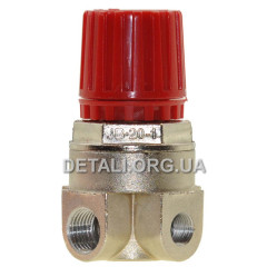 JB. Редуктор компрессора резьба 3*1/4 - М10 хром (качество)