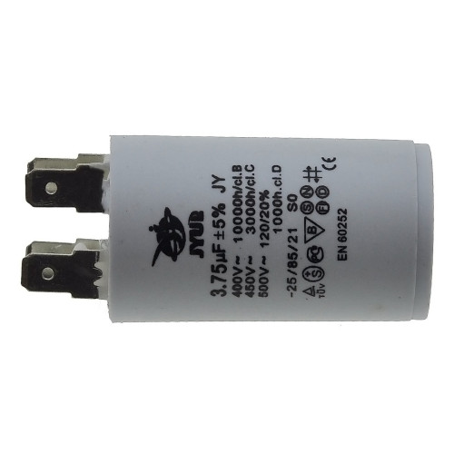 Конденсатор JYUL CBB-60H 3.75мкф - 450 VAC клеми (30*51 mm)