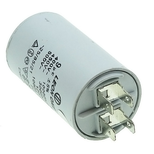 Рабочий конденсатор Leon One 9мкф 450V (D34 / H58 мм)