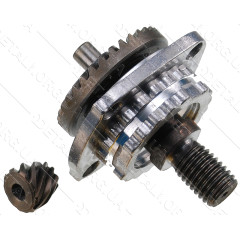 Блок-редуктор болгарки Bosch 6-100 (d1 12*46 d2 6 h2 14 меж.отв.53мм) 2