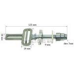Шток лобзика Metabo STA 18 LTX 100 оригинал 316093860 (L125 dвн7 D9 мм)