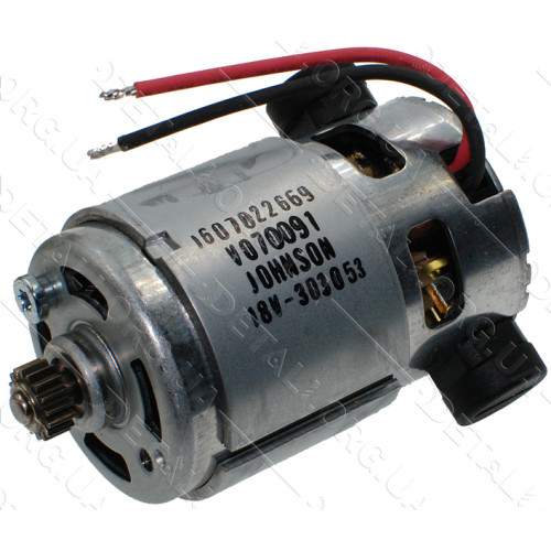 Двигатель шуруповерта Bosch GSB / GSR 180-LI оригинал 160702266N (d46 L вала 87 шестерня 16-з d11)