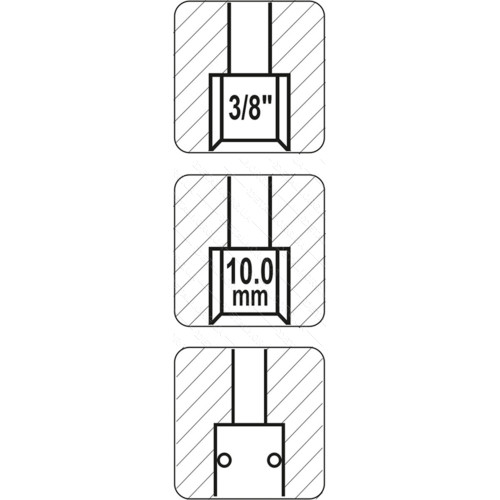 Быстросъемная муфта YATO с внутренней резьбой d 3/8 50/250