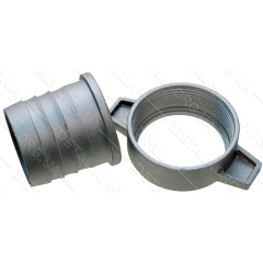Перехідник мотопомпи з фланця на шланг d49mm №2(алюминевый)