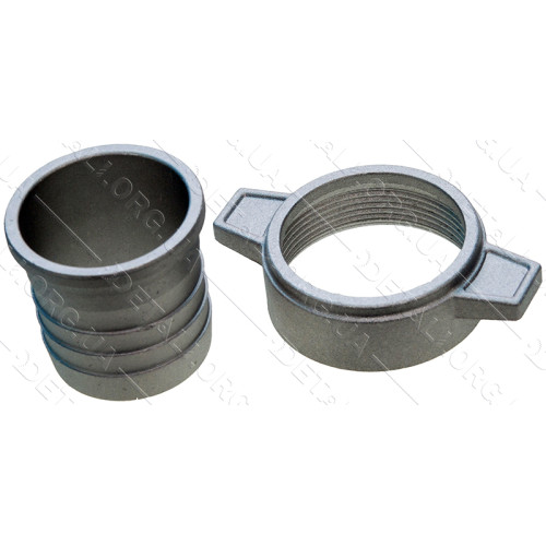 Перехідник мотопомпи з фланця на шланг d49mm №2(алюминевый)