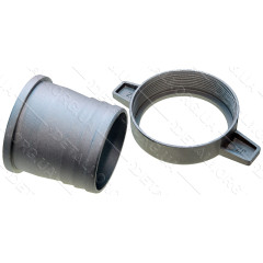 Перехідник мотопомпи з фланця на шланг d72mm №3(алюминевый) 2