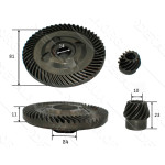 Шестерні (пара) болгарки Bosch 230 (d1 14 * 81 / d2 10 * 23 / h2 23)