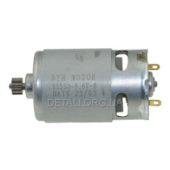 Двигатель шуруповерта 9,6В (9,6V) (d37мм, h57мм, шестерня d8мм, 12-з прямо) 2