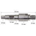 Вал болгарки Stern 230C d10*15*21/L93