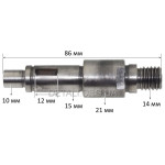 Вал болгарки Stern 230M d10*15 L86
