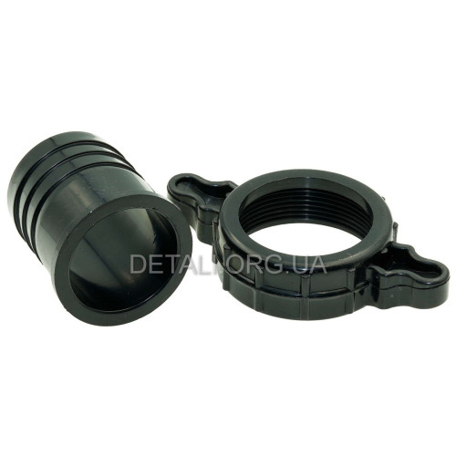 Переходник мотопомпы с фланца на шланг d50mm (2.0”) пластик
