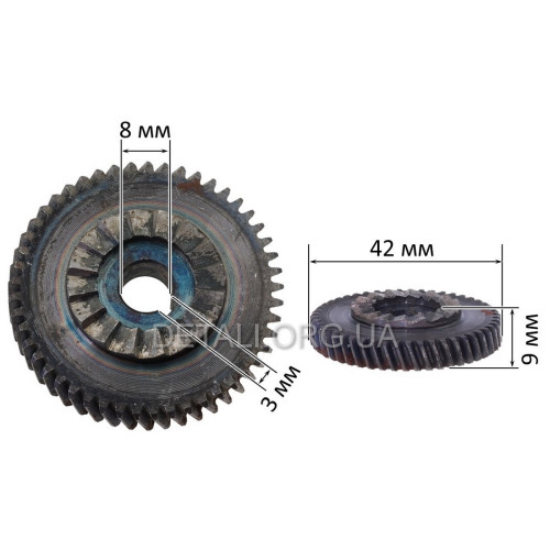 Шестерня дрели Einhell G23 d8*42 47 зуб.лево