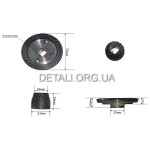 Шестерни (пара) болгарки Craft 2500 (d1 15*75/d2 10*20/h2 19)
