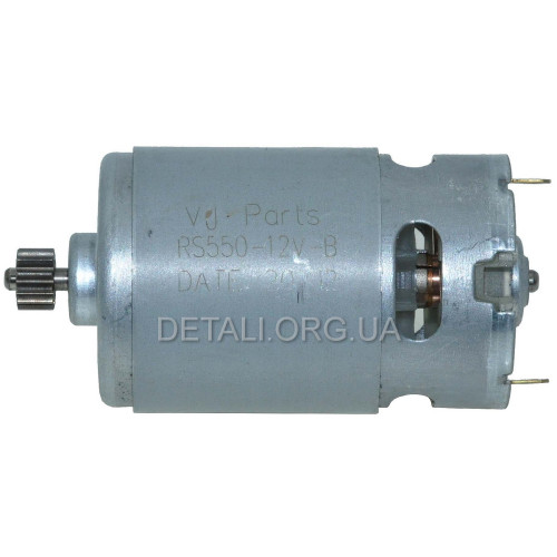 Двигатель шуруповерта 12В (12V) Tekhmann TCD-12 HB Li (d37мм, h57мм, шестерня d9мм, 12-з прямо)