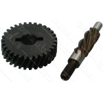 Шестерня + вал шліфувальні машини 31 зуб право d10*35 вал 6 зубів ліво, d5*9.5*8*М6 L54
