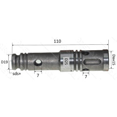 Ствол перфоратора D25 L110
