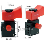 Кнопка болгарки DWT 125 c рег