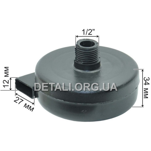 Фільтр повітряний компресора равлик 1/2" (d19 мм) пластик