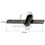 Шток лобзика велика чарка L105 h12 чарка 34*12