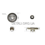 Шестерни (пара) болгарки Stern 180L белая (d1 14*58/d2 9*20/h2 15)