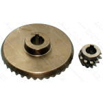 Шестерни (пара) болгарки Stern 150A (d1 10*58/d2 8*18/h2 12.5)
