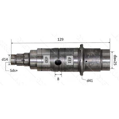 Ствол перфоратора Makita 2450 съемный (голый) аналог 153696-7