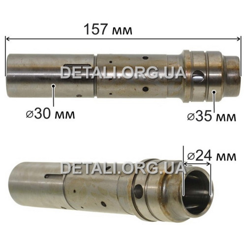 Стовбур великого бочкового перфоратора Dвн24*L157